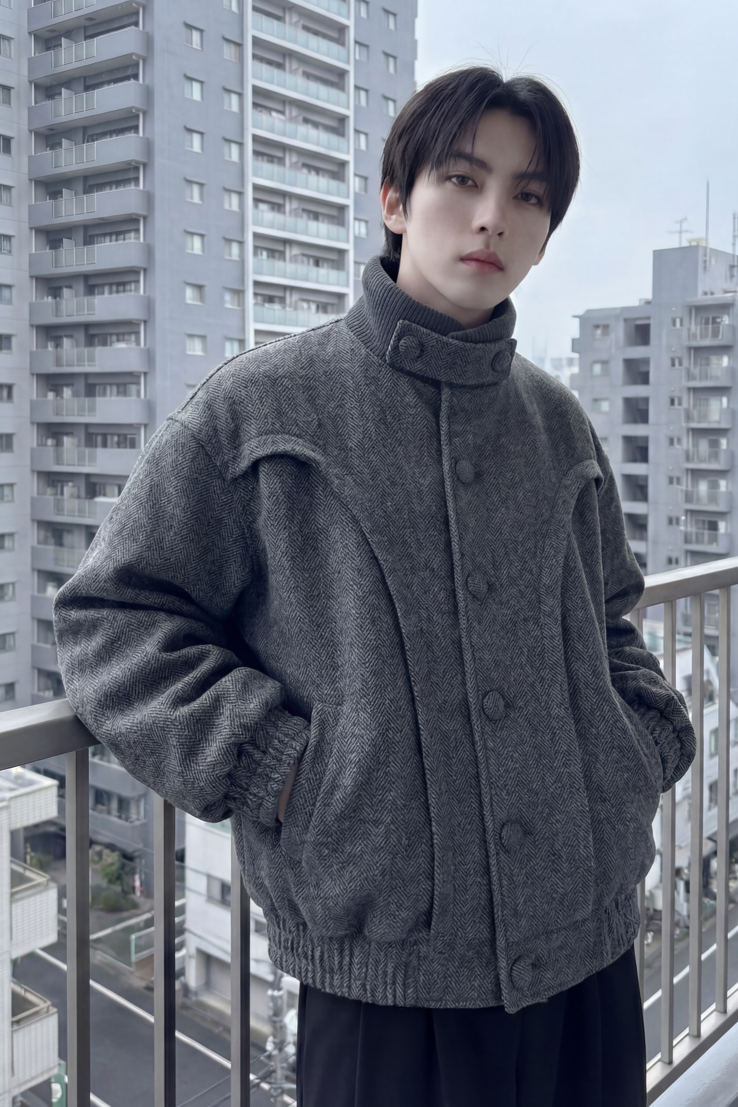 现货美式复古加厚休闲外套韩版宽松立领短款外套GK801-P118,女装短外套,星座1017