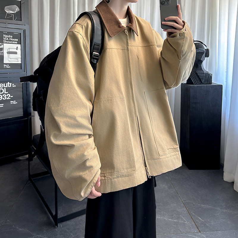 水洗工装夹克外套男女宽松潮流外套FK834-P118,男装夹克,星座1017