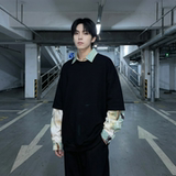 现货慵懒假两件衬衫领卫衣日系情侣碎花上衣A881-P65，男装衬衫，星座1017