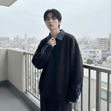 现货春季新款翻领高级感衬衫领上衣长袖卫衣男装潮WY212-P68，男装衬衫，星座1017