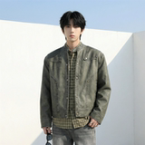 现货2026飞行夹克外套春秋薄款痞帅街头潮牌立领上衣DK568-P118，男装夹克，星座1017