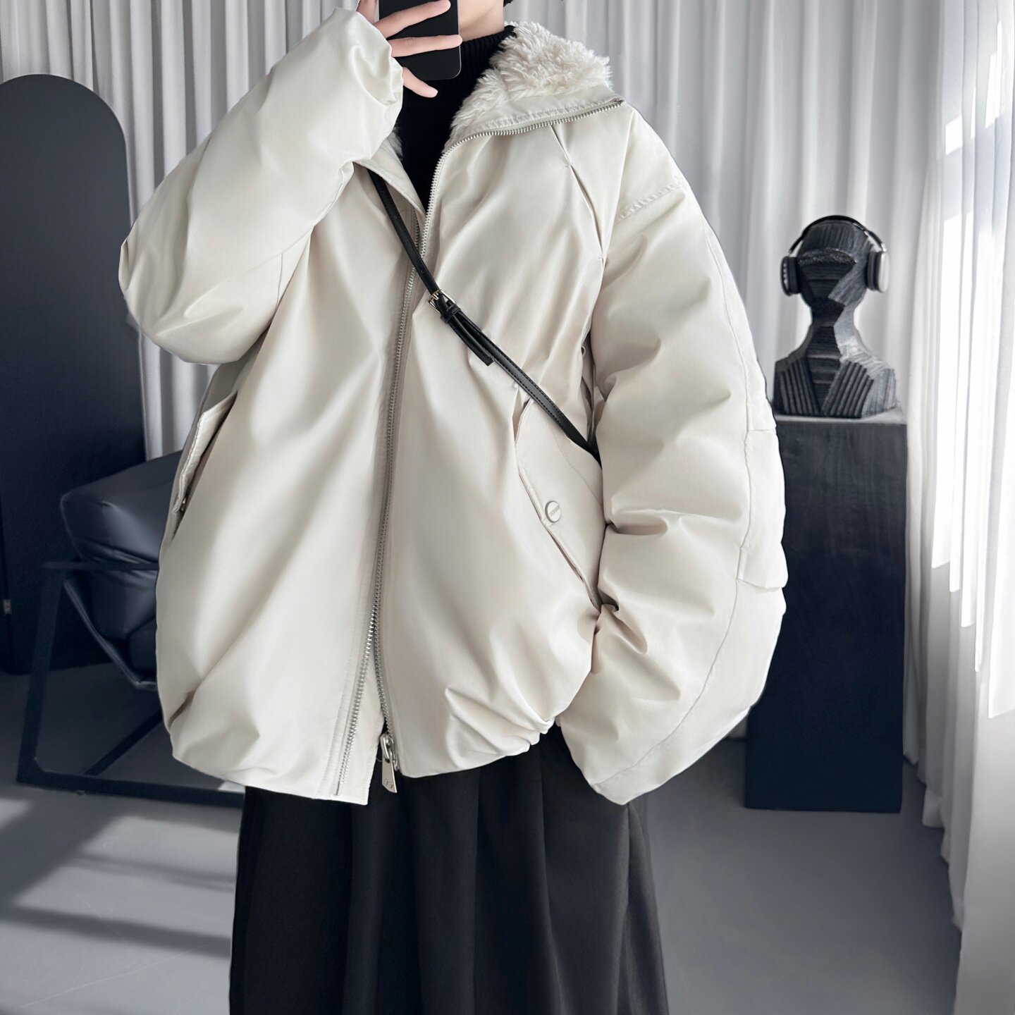 新款棉服情侣冬季座山雕外套防寒服M9103-P138,男装棉衣,星座1017