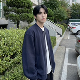 现货2026日系痞帅华夫格宽松休闲棒球立领夹克衫外套NK828-P89，男装夹克，星座1017