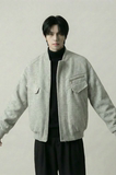现货美式毛呢夹克棉服加厚高级痞帅夹棉棒球服短款外套Q955-P138，男装夹克，星座1017