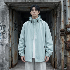 2026春款流行冲锋衣工装连帽美式高街休闲外套 AK03-P68，男装夹克，星座1017