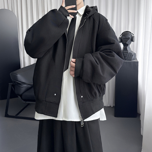 加绒加厚外套男潮重磅帆布水洗棉服夹克  Y307-P138图片