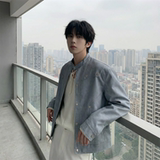 现货2026飞行夹克外套春秋薄款痞帅街头潮牌立领上衣DK568-P118，男装夹克，星座1017