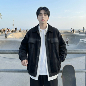 现货 2026春季工装休闲夹克高级感牛仔外套 JK11-P100，男装工装外套，星座1017