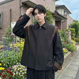 现货新款春季飞肩撞色夹克外套男设计感痞帅上衣JK905-P108，男装夹克，星座1017