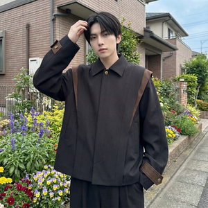 现货新款春季飞肩撞色夹克外套男设计感痞帅上衣 JK905-P108，男装夹克，星座1017