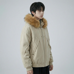 现货 冬季座山雕加绒加厚外套重磅帆布水洗棉服夹克 M3957-P148，男装夹克，星座1017