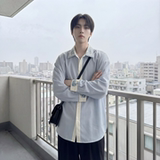 现货春款潮衬衫小众刺绣长袖衬衣新中式情侣外套DY877-P68，男装衬衫，星座1017