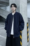 现货2026日系痞帅华夫格宽松休闲棒球立领夹克衫外套NK828-P89，男装夹克，星座1017