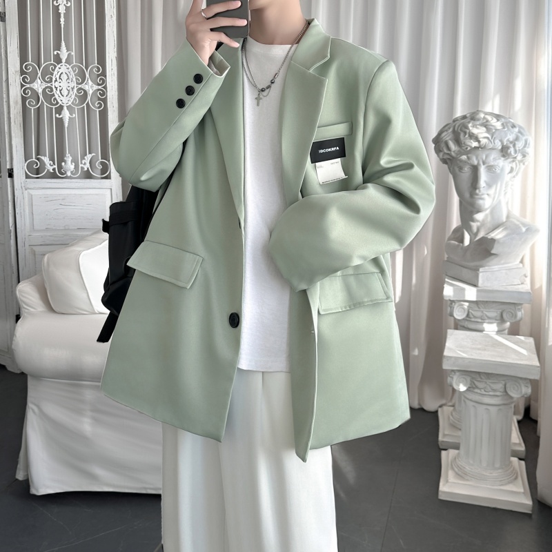 2025西装外套男ins痞帅高级感男装宽松小众西服FK342-P98，男装西服，星座1017