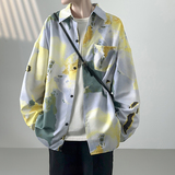 现货衬衣男痞帅巴洛克设计感男长袖衬衫FD23-P48，男装衬衫，星座1017