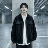 现货2026春季工装休闲夹克高级感牛仔外套JK11-P100，男装工装外套，星座1017