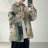 现货衬衣男痞帅巴洛克设计感男长袖衬衫FD23-P48，男装衬衫，星座1017