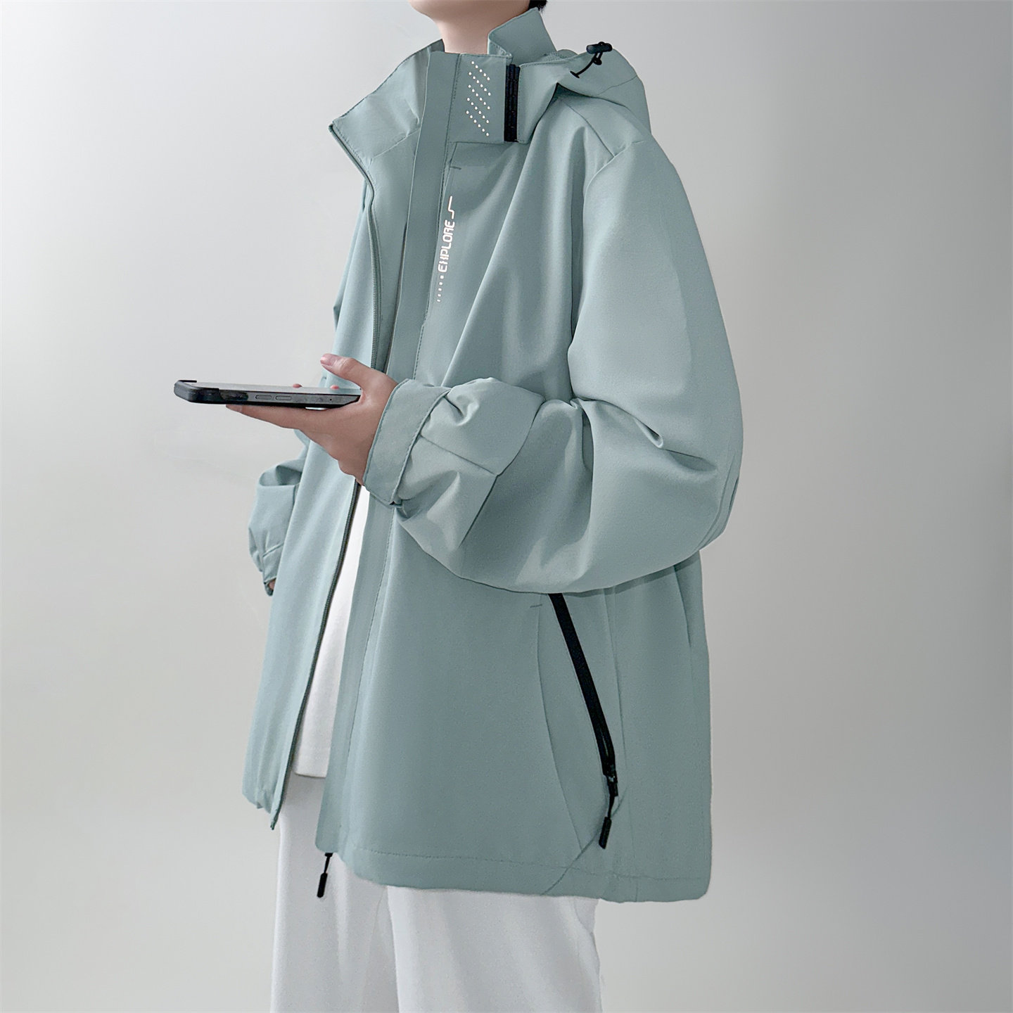 2026春款流行冲锋衣工装连帽美式高街休闲外套AK03-P68，男装夹克，星座1017