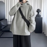 连帽卫衣男高级感纯色套头宽松百搭休闲上衣潮WD673-P68，男装卫衣，星座1017