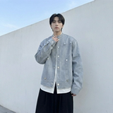 现货2026飞行夹克外套春秋薄款痞帅街头潮牌立领上衣DK568-P118，男装夹克，星座1017