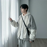 休闲百搭撞色拼接棒球服美式复古夹克JK830-P80，男装夹克，星座1017