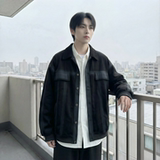 现货2026春季工装休闲夹克高级感牛仔外套JK11-P100，男装工装外套，星座1017