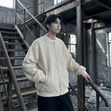 现货2026日系痞帅华夫格宽松休闲棒球立领夹克衫外套NK828-P89，男装夹克，星座1017