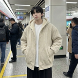 现货加绒加厚外套男潮重磅帆布水洗棉服夹克Y307-P138，男装夹克，星座1017