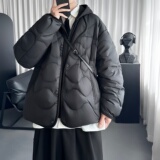 假两件连帽棉服男冬季潮牌轻薄外套M3522-P148，男装棉衣，星座1017
