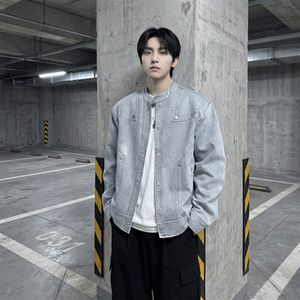 现货 2026飞行夹克外套春秋薄款痞帅街头潮牌立领上衣 DK568-P118，男装夹克，星座1017