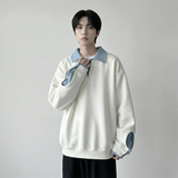 现货春季新款翻领高级感衬衫领上衣长袖卫衣男装潮WY212-P68，男装衬衫，星座1017