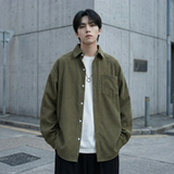 现货灯芯绒高级感长袖衬衫男休闲衬衣外套C963-P48，男装衬衫，星座1017