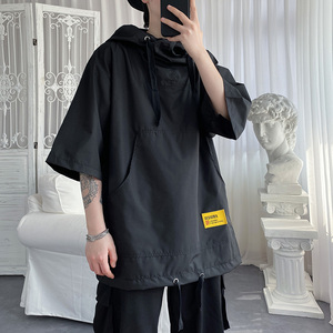 美式街头t恤男oversize冰丝短袖卫衣炸街高级感男装1017-B36-P48图片