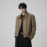 现货2025棒球领短款夹克高级感美式垫肩外套HJ7727-P90X149，男装夹克，星座1017