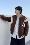现货撞色美式复古夹克棒球服流行外套W0023-P88控118加绒P100，男装夹克，星座1017