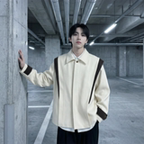 现货新款春季飞肩撞色夹克外套男设计感痞帅上衣JK905-P108，男装夹克，星座1017