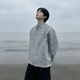 现货2026飞行夹克外套春秋薄款痞帅街头潮牌立领上衣DK568-P118，男装夹克，星座1017