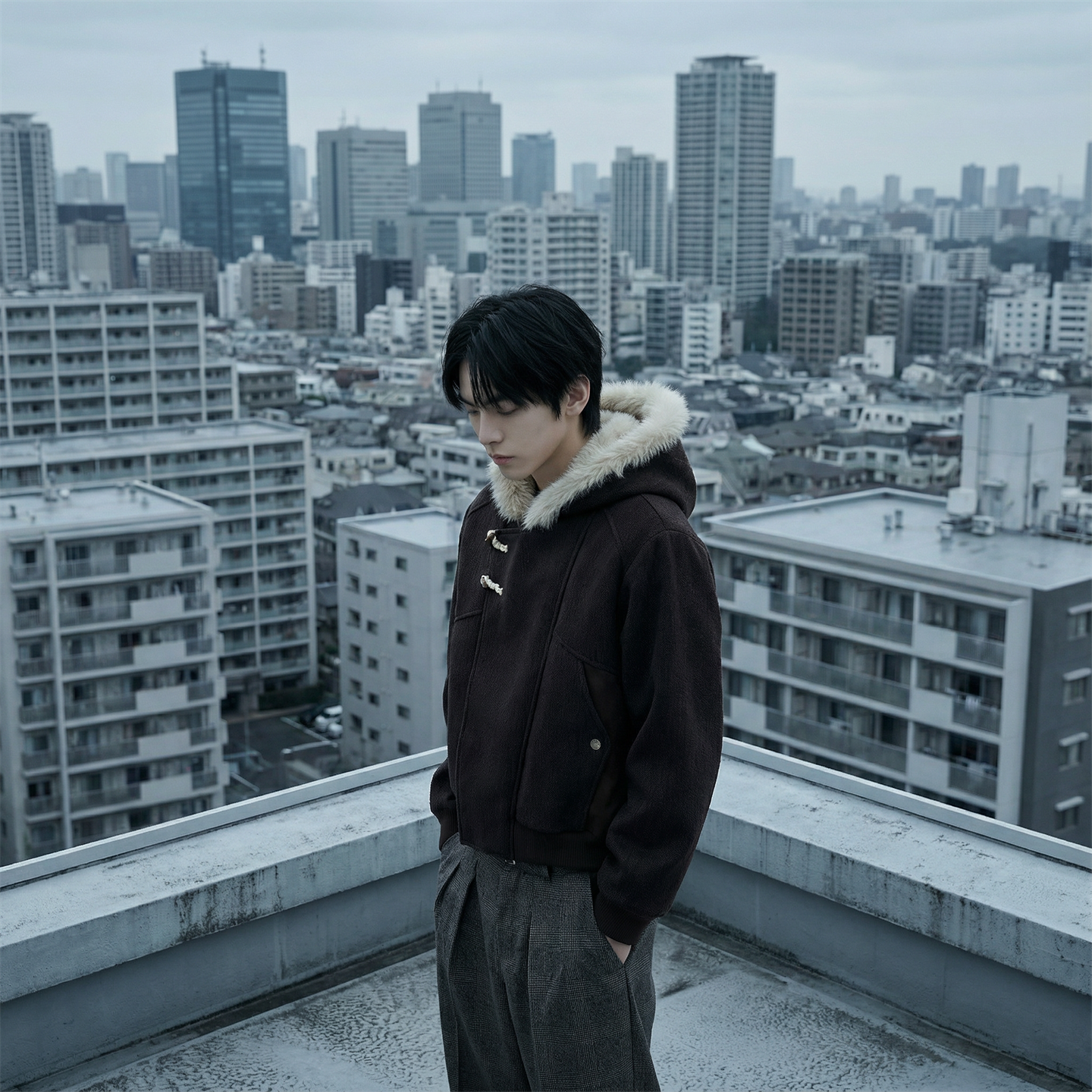 现货斜门襟牛角扣毛里新款座山雕毛呢外套W2029-P138，女装短外套，星座1017