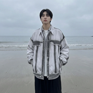 现货 2026春季工装休闲夹克高级感牛仔外套 JK11-P100，男装工装外套，星座1017