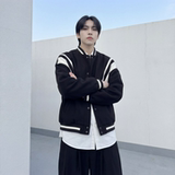 现货撞色美式复古夹克棒球服流行外套W0023-P88控118加绒P100，男装夹克，星座1017