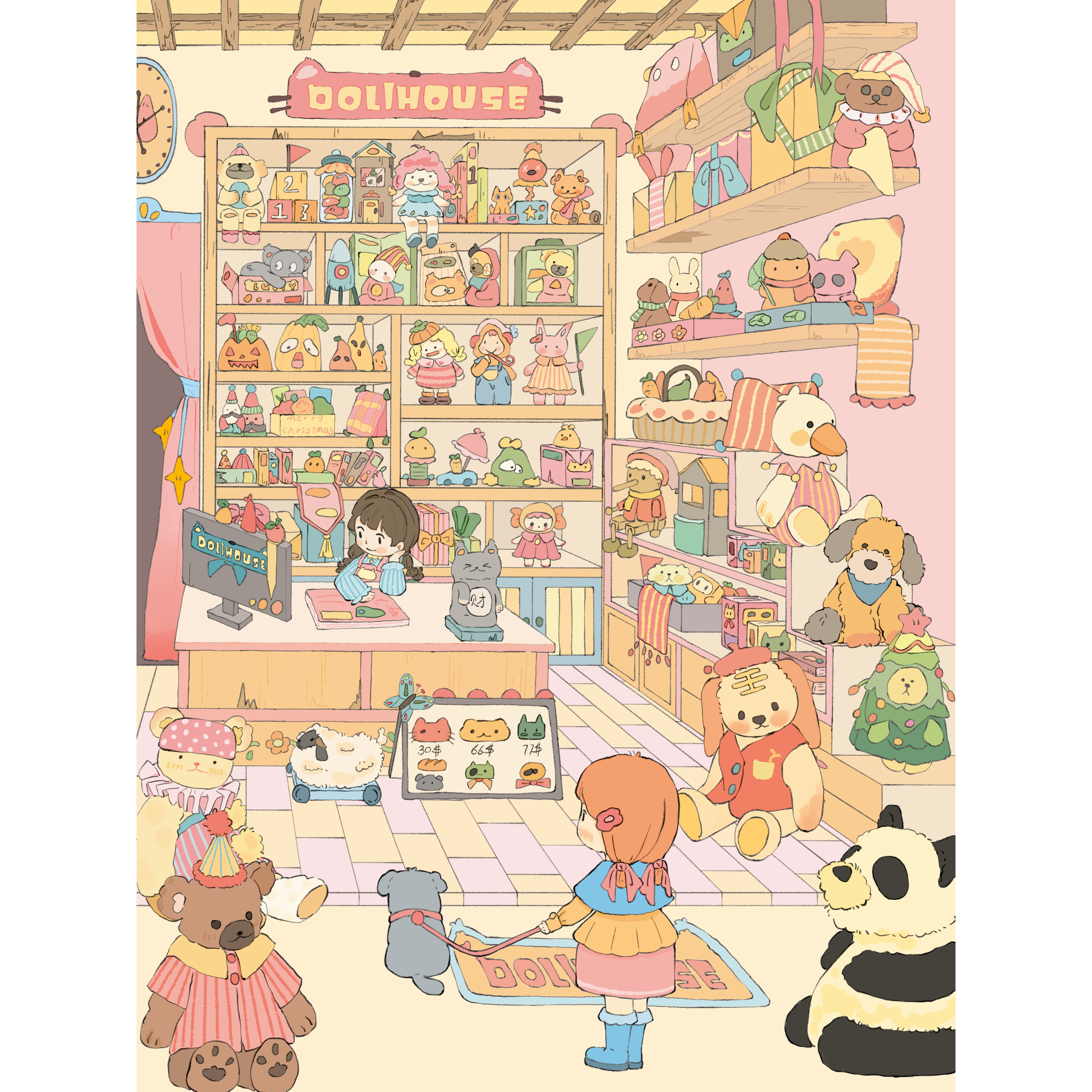 揭夏居家日常系列1.0卡通造景贴纸微缩场景解压拼贴画创意手账贴,文具电教/文化用品/商务用品,贴纸/立体贴纸,淘宝优惠券,粉丝福利购,淘宝优惠卷