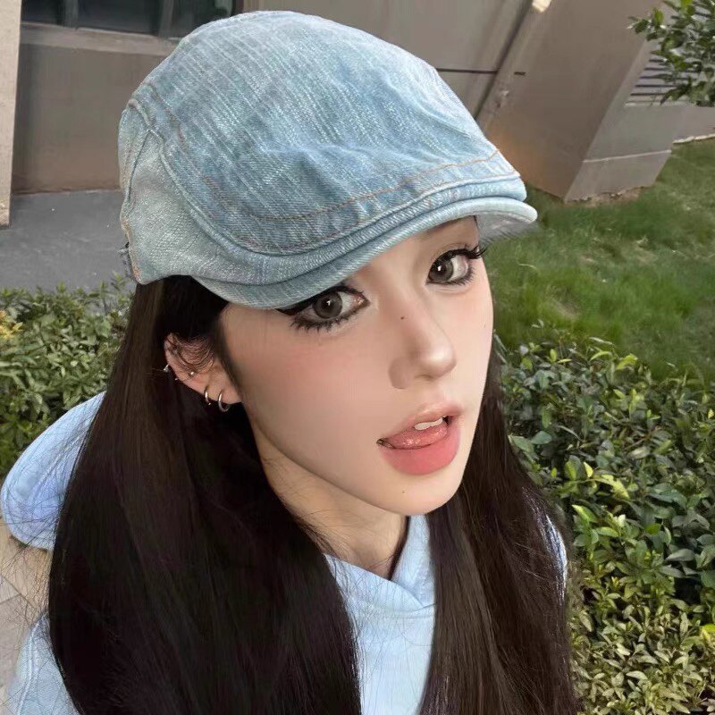 女款鸭舌贝雷帽春夏显脸小