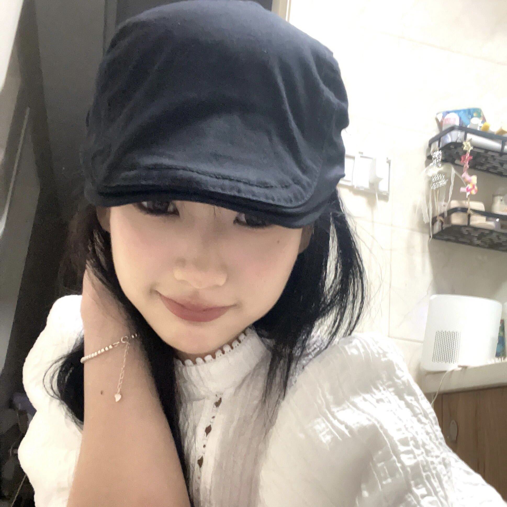 大头围日系复古鸭舌帽四季百搭