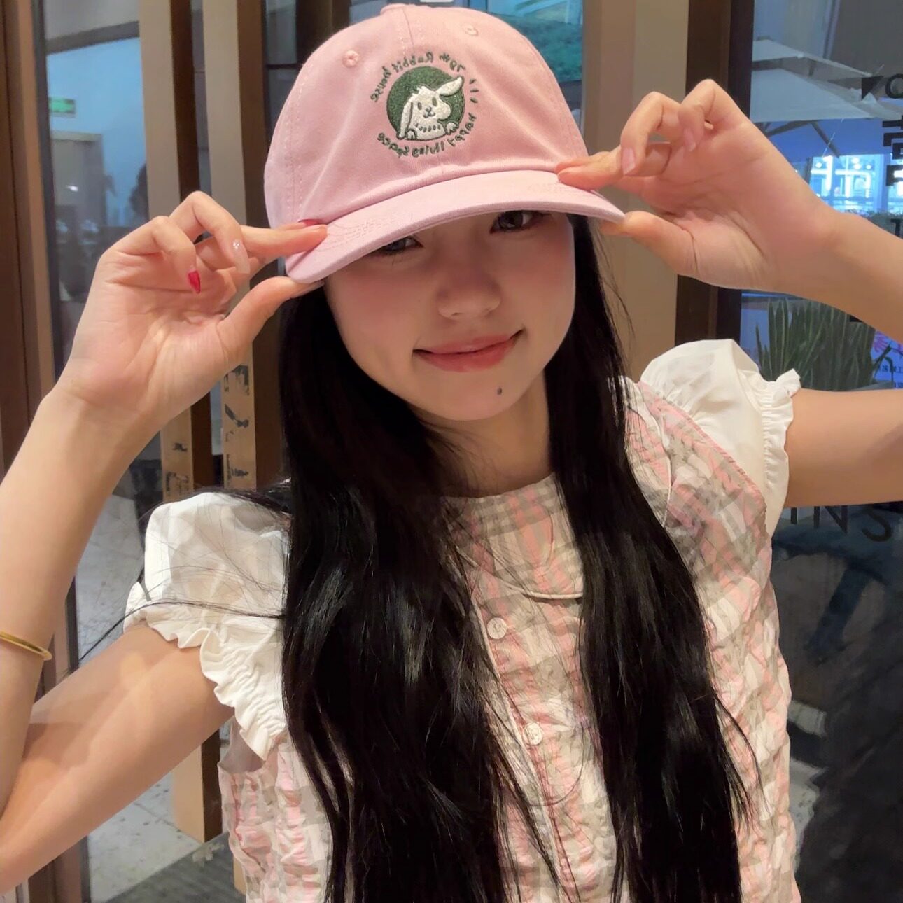 兔八哥帽子女甜美可爱兔子刺绣棒球帽街头韩版情侣百搭软顶鸭舌帽