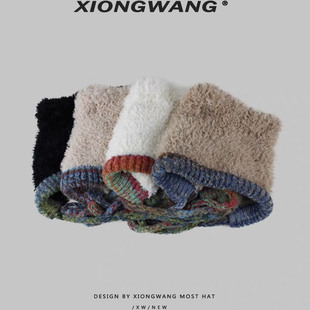 小猫耳朵费尔岛风针织帽女冬季巴拉克拉法帽子包包两用毛线帽情侣