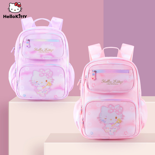 Hello Kitty儿童减负书包小学生一二三到六年级女孩双肩轻便背包