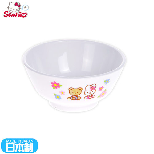 日本进口斯凯达凯蒂猫儿童宝宝辅食汤碗饭碗密胺餐具