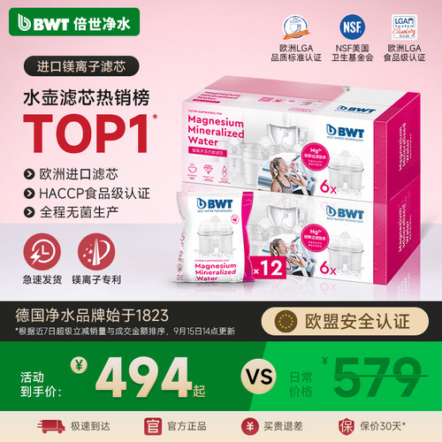 bwt滤芯倍世净水器镁离子