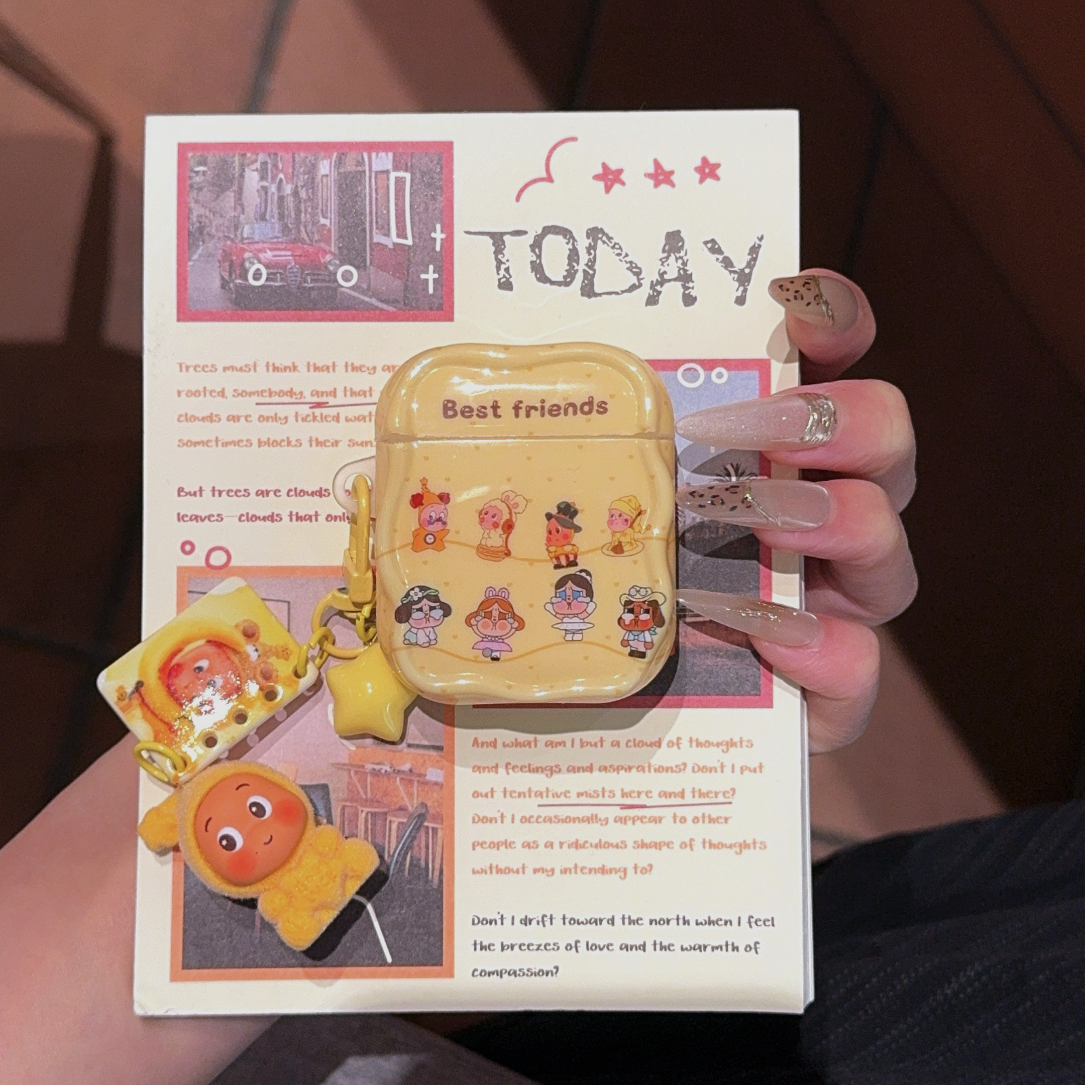 可爱卡通星星人AirPods保护套 适用airpods4保护壳苹果耳机保护套 苹果airpods pro3保护套无线蓝牙耳机壳