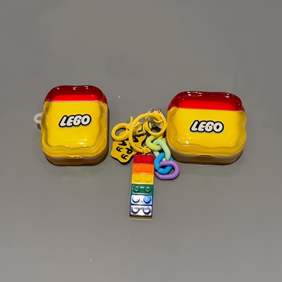 适用于华为 freeclip2保护套华为FreeBuds se2/se3/pro3/pro4/5i/6i耳机保护套 可爱防摔个性款 可爱潮牌积木